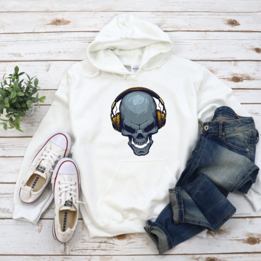 Music Skull Hoodie, Sweatshirt